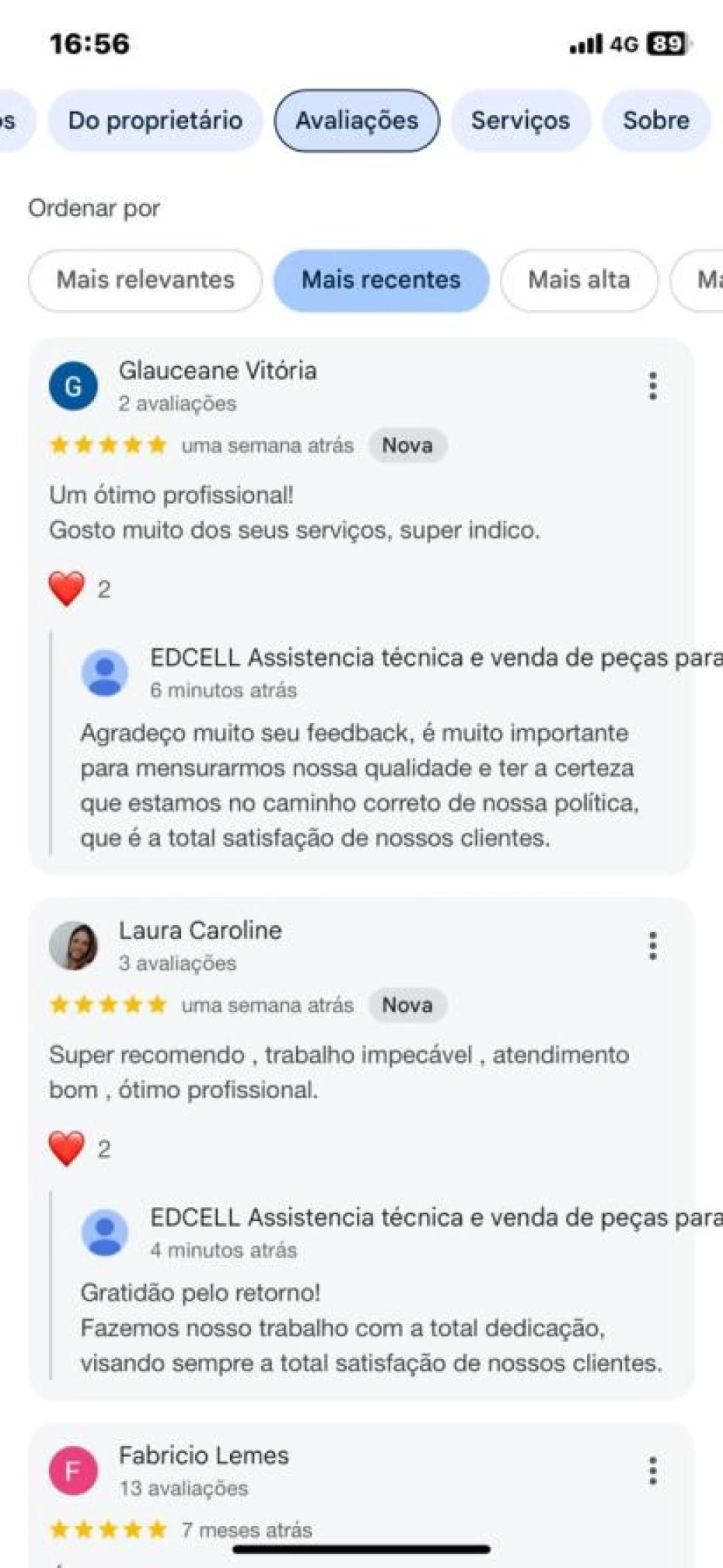 Foto 1:  — EDCELL Assistência Técnica e Vendas 